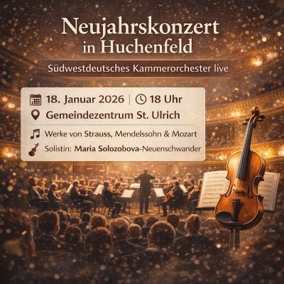 Kammerorchester eröffnet Konzertjahr mit Auftritt in Huchenfeld